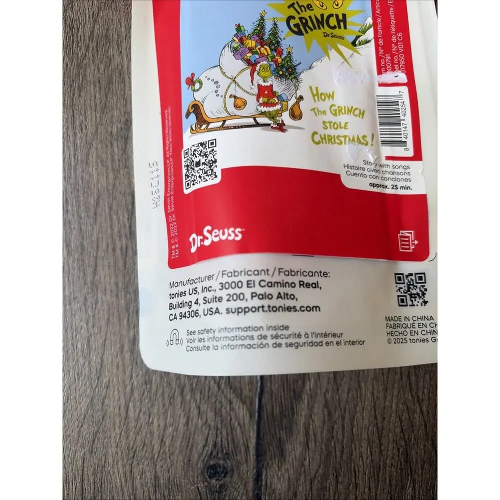 Tonies Character - The Grinch: How The Grinch Stole Christmas (SEALED—READ)